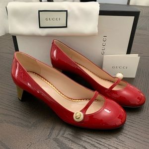 Gucci Arielle half moon Mary Jane pumps